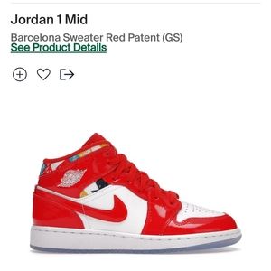 JORDAN 1 mid Barcelona Sweater sz 3Y